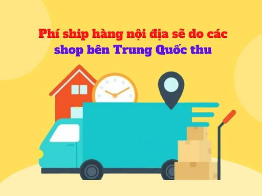 Phí vận chuyển nội địa - Một trong các  khoản tiền cần trả khi ship hàng trên Alibaba