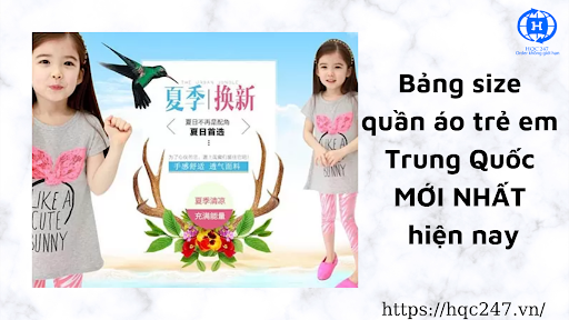 bang size quan ao tre em trung quoc moi nhat hien nay