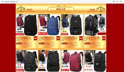 Order balo taobao tại Taoysyn